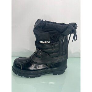 Vintage Yamaha Motorcycle Men Riding Boots Size 12 Black insulated